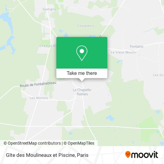 Gîte des Moulineaux et Piscine map
