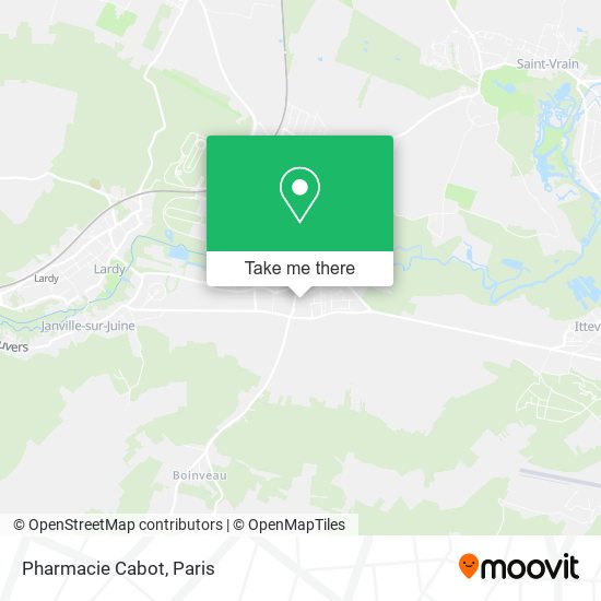 Pharmacie Cabot map