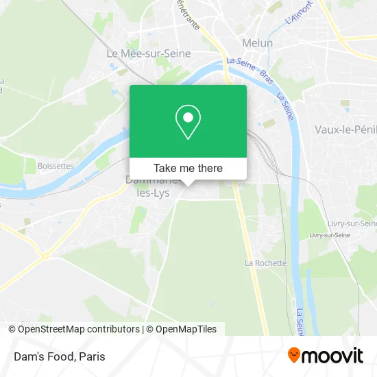 Dam's Food map