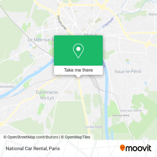 Mapa National Car Rental