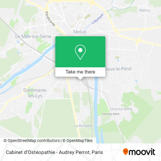 Cabinet d'Ostéopathie - Audrey Perrot map