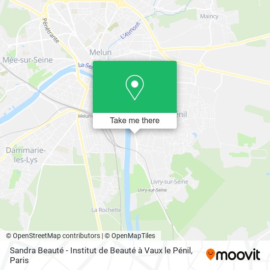 Sandra Beauté - Institut de Beauté à Vaux le Pénil map