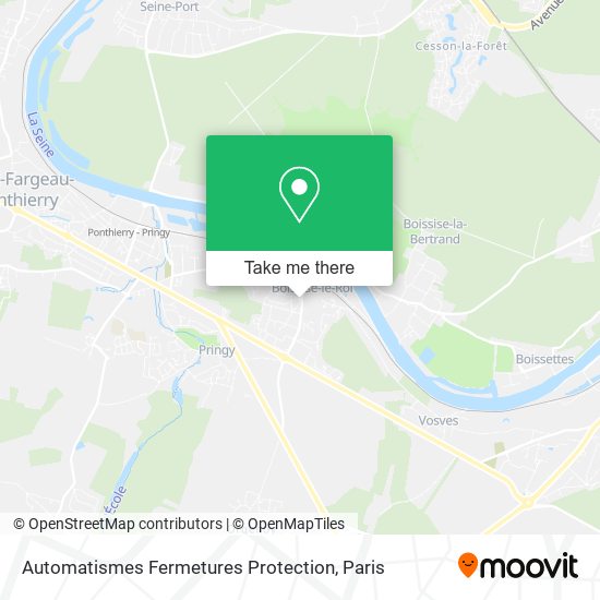 Automatismes Fermetures Protection map