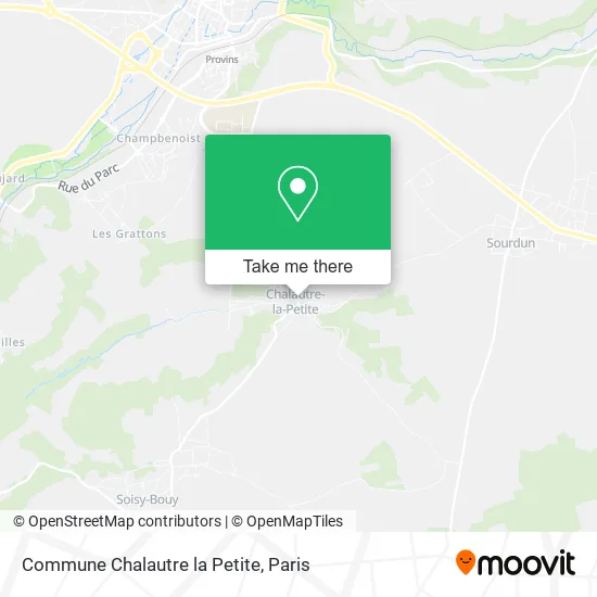Commune Chalautre la Petite map
