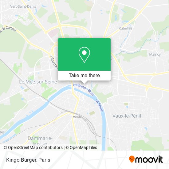 Kingo Burger map