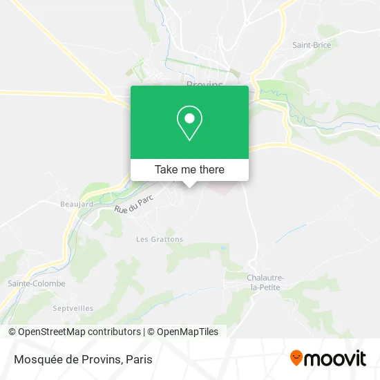 Mosquée de Provins map