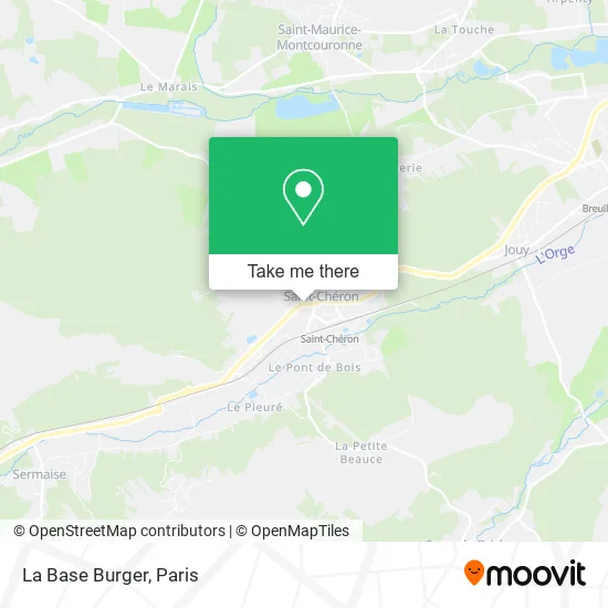 La Base Burger map