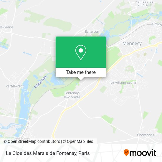 Le Clos des Marais de Fontenay map