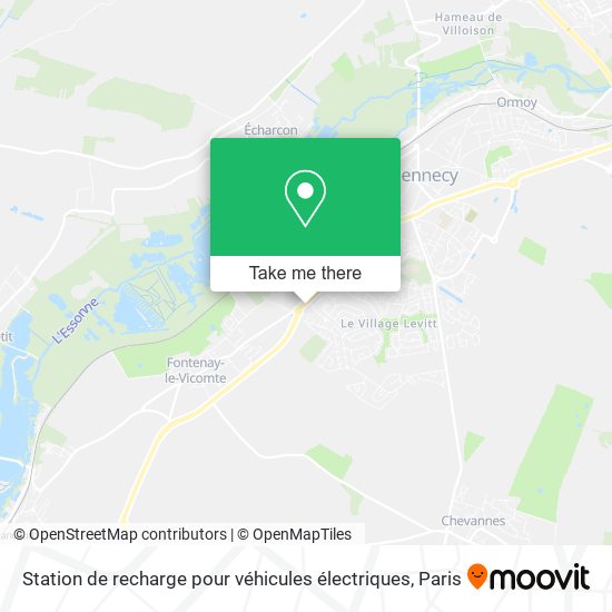 Station de recharge pour véhicules électriques map