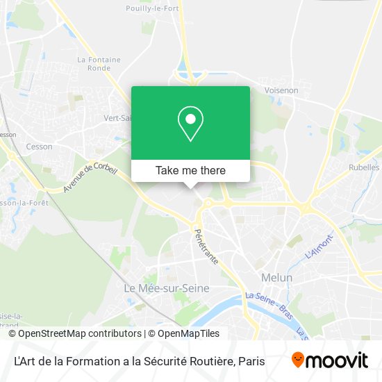 L'Art de la Formation a la Sécurité Routière map