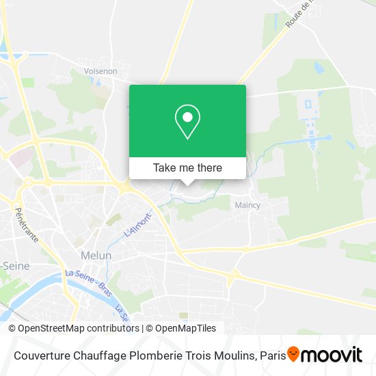 Couverture Chauffage Plomberie Trois Moulins map