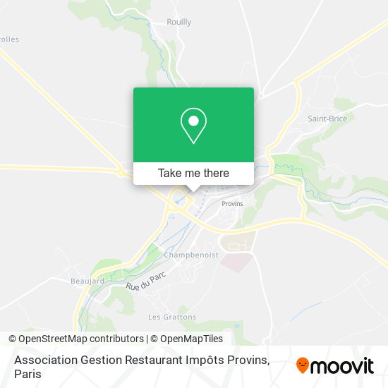 Association Gestion Restaurant Impôts Provins map