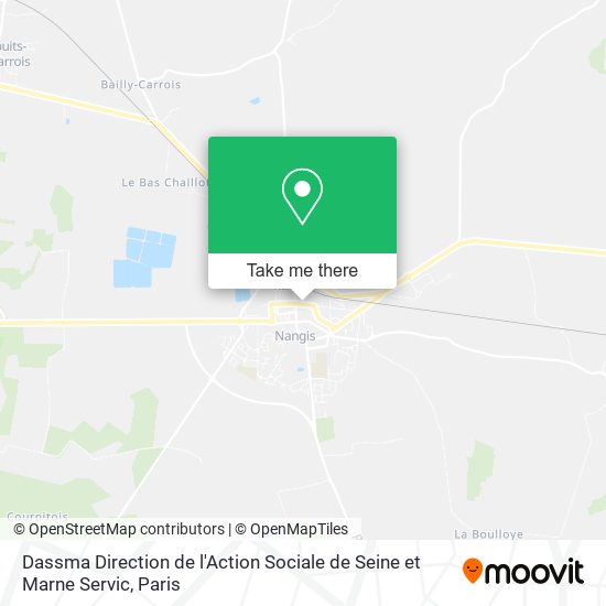 Mapa Dassma Direction de l'Action Sociale de Seine et Marne Servic