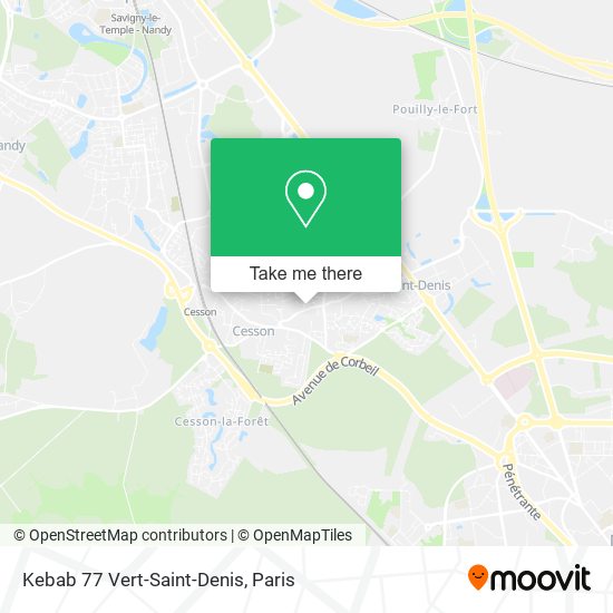Kebab 77 Vert-Saint-Denis map