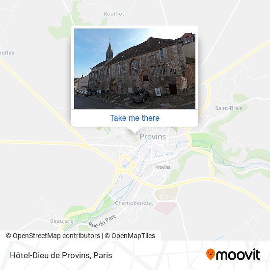 Mapa Hôtel-Dieu de Provins