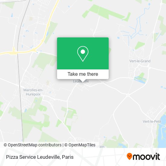 Pizza Service Leudeville map