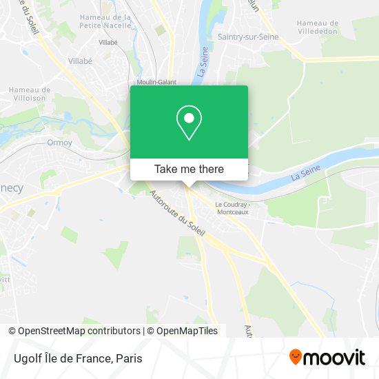 Ugolf Île de France map