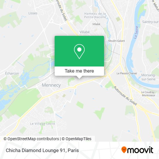 Chicha Diamond Lounge 91 map