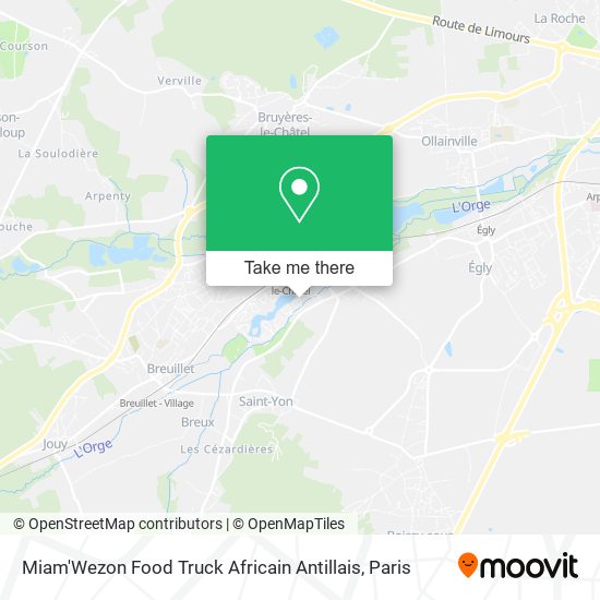 Mapa Miam'Wezon Food Truck Africain Antillais