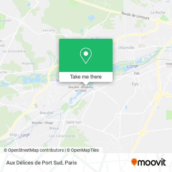 Aux Délices de Port Sud map