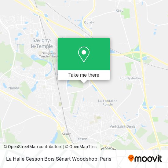 Mapa La Halle Cesson Bois Sénart Woodshop