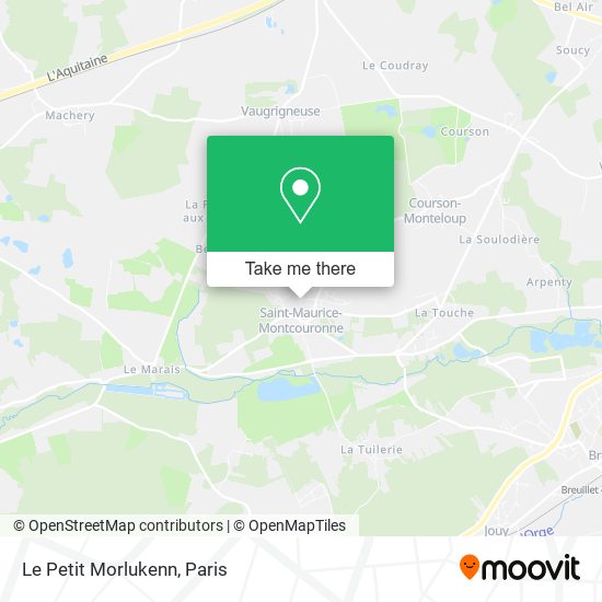 Mapa Le Petit Morlukenn