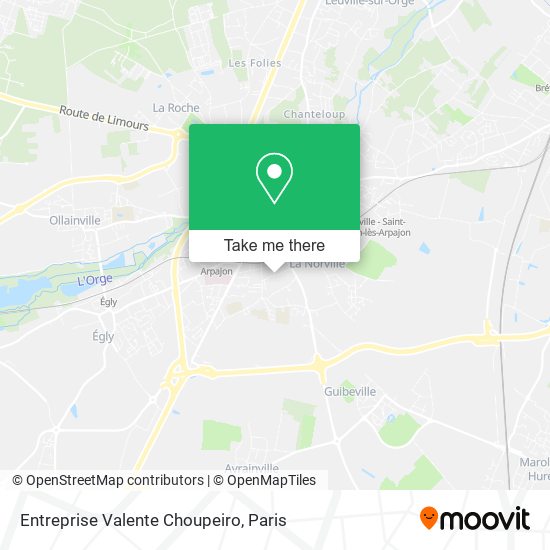 Entreprise Valente Choupeiro map