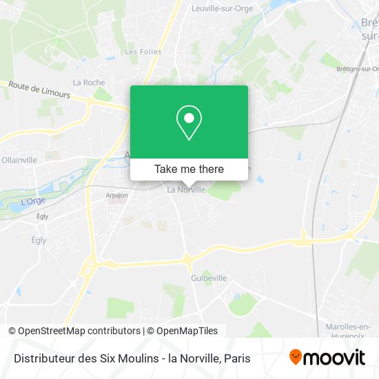 Distributeur des Six Moulins - la Norville map
