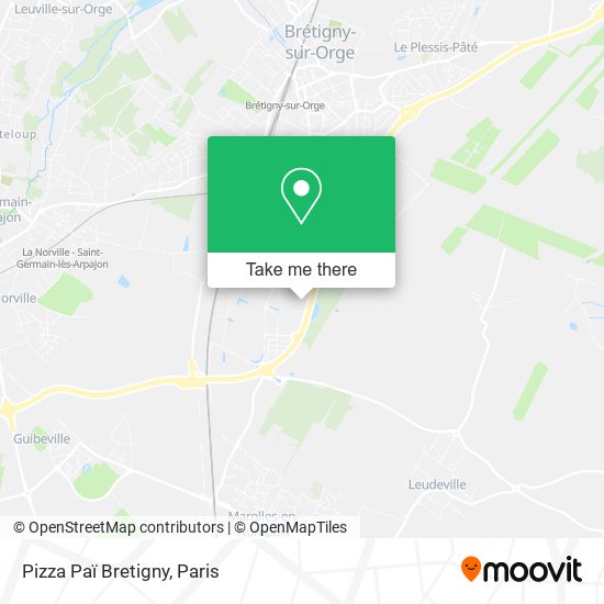 Mapa Pizza Paï Bretigny