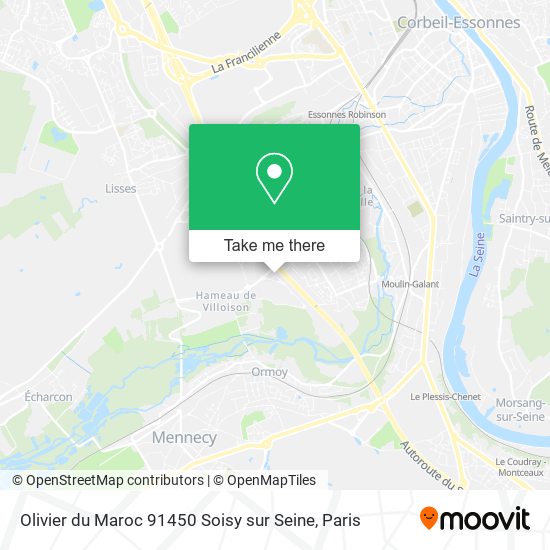 Mapa Olivier du Maroc 91450 Soisy sur Seine