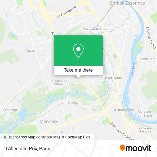 L'Allée des Prix map