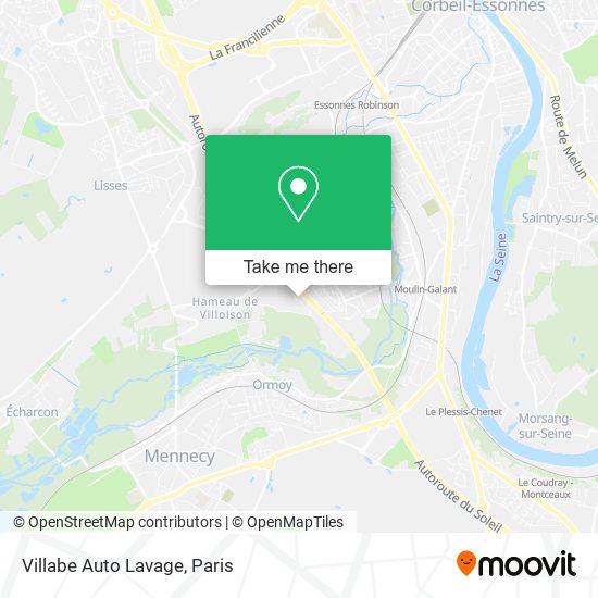 Villabe Auto Lavage map