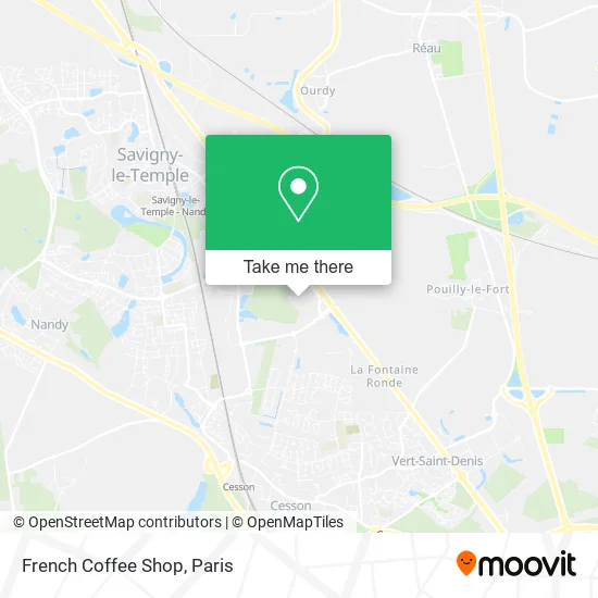 French Coffee Shop map