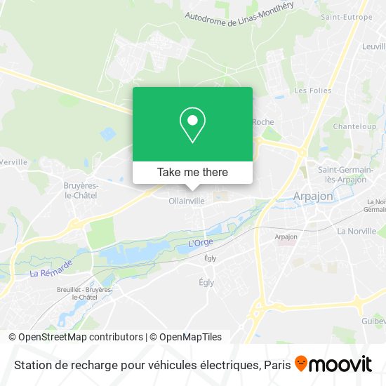 Station de recharge pour véhicules électriques map