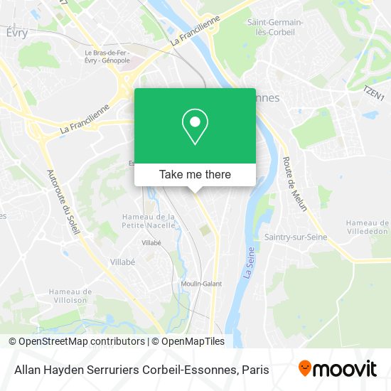 Mapa Allan Hayden Serruriers Corbeil-Essonnes