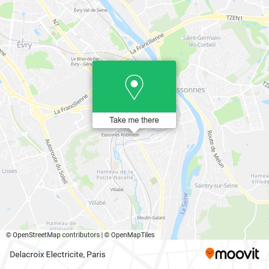 Delacroix Electricite map