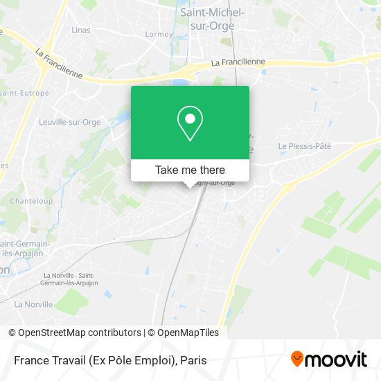 France Travail (Ex Pôle Emploi) map