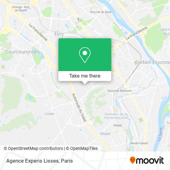Agence Experis Lisses map