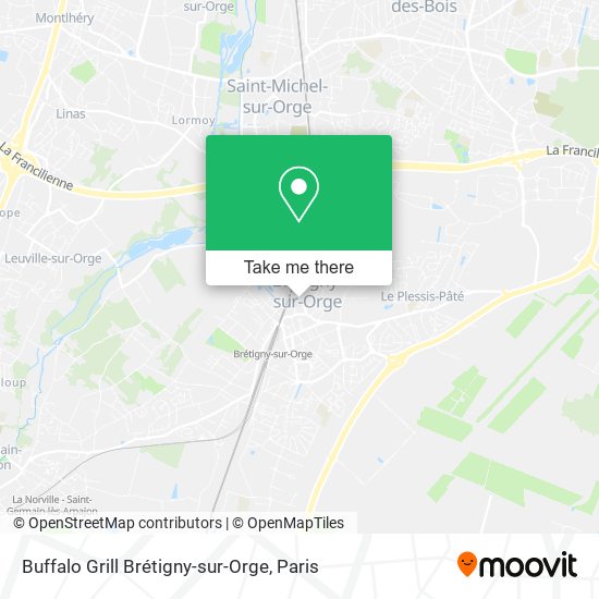Buffalo Grill Brétigny-sur-Orge map
