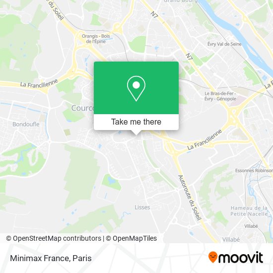 Mapa Minimax France