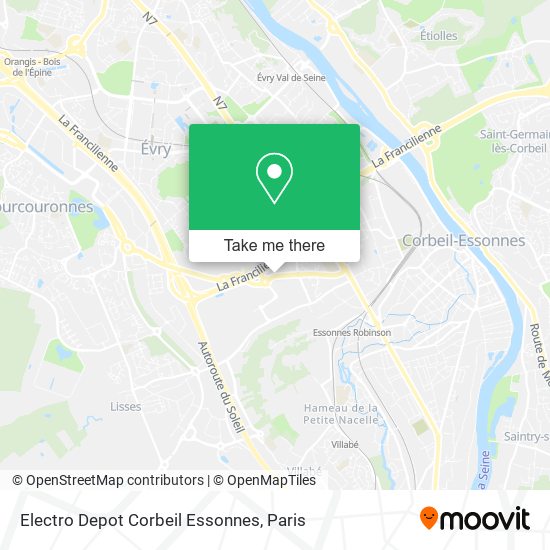 Electro Depot Corbeil Essonnes map