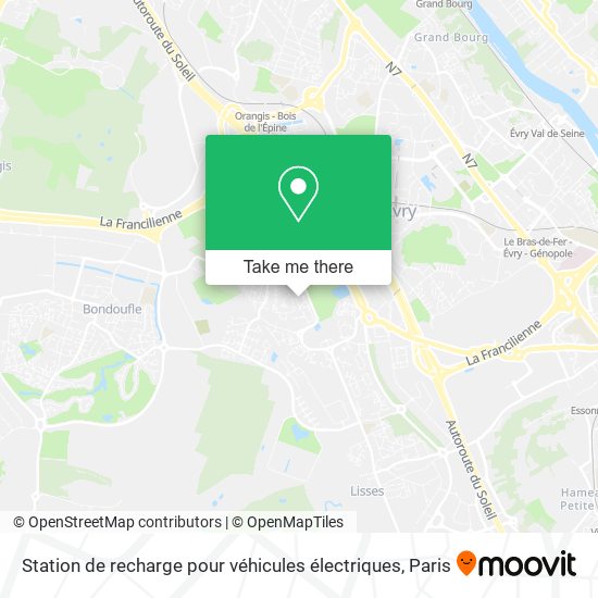 Mapa Station de recharge pour véhicules électriques