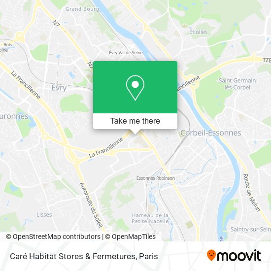 Caré Habitat Stores & Fermetures map