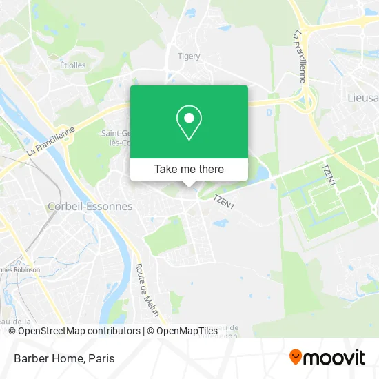 Barber Home map