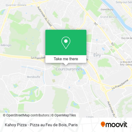 Mapa Kahoy Pizza - Pizza au Feu de Bois