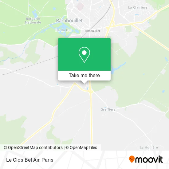 Le Clos Bel Air map