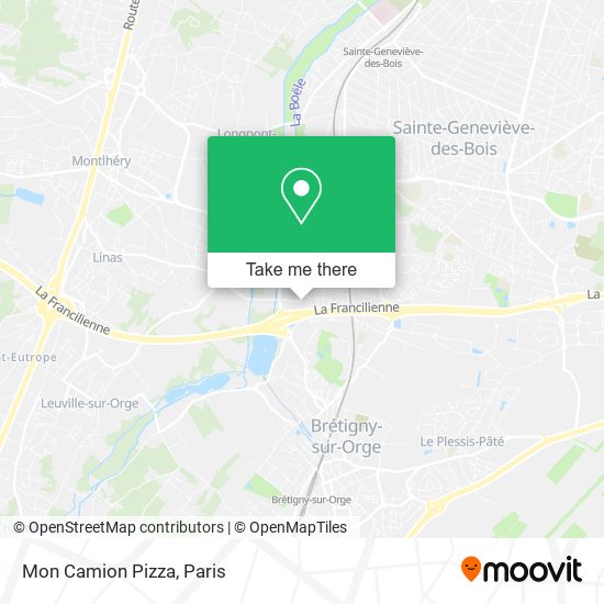 Mon Camion Pizza map