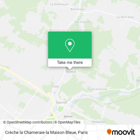 Mapa Crèche la Chameraie-la Maison Bleue