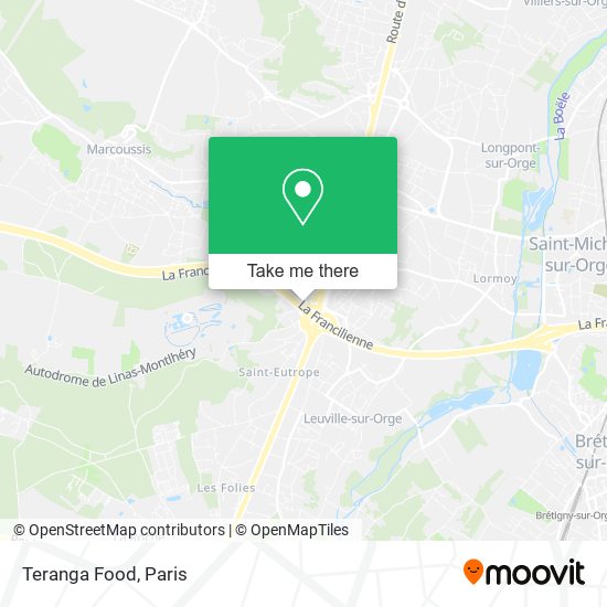 Teranga Food map