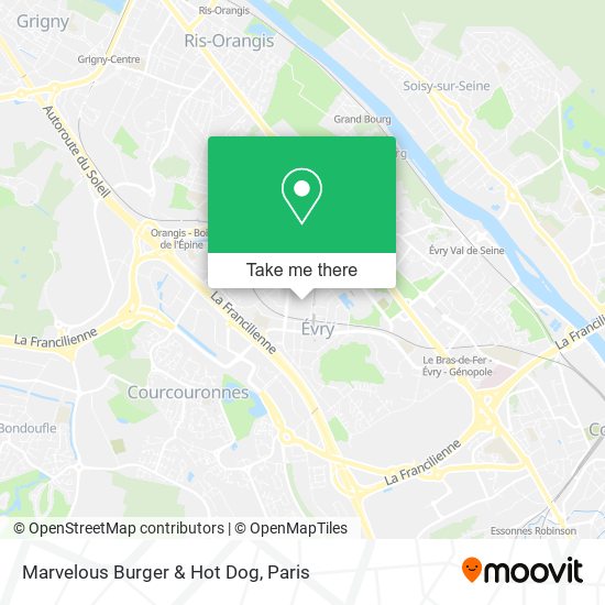 Mapa Marvelous Burger & Hot Dog